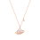 Collier pendentif Saturne en argent sterling S925 et or rose 1