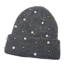 Cappello invernale da donna con perle (1 pezzo)