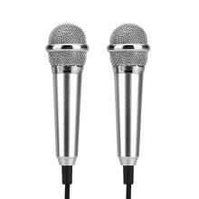 K Song Mini Microphone for Phone Metal Lightweight 2-Pack