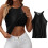 Women's Cotton Tank Top with Built-in Bra 1