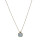 Collier à chaîne dorée avec pendentif carré œil-de-chat 1