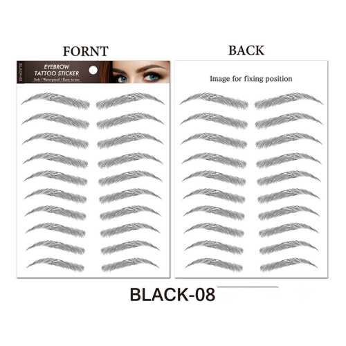 Eyebrow Stickers Waterproof Eco-Friendly 10 Pcs