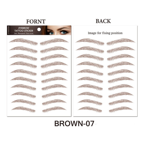Eyebrow Stickers Waterproof Eco-Friendly 10 Pcs