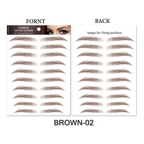 Eyebrow Stickers Waterproof Eco-Friendly 10 Pcs