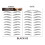 Eyebrow Stickers Waterproof Eco-Friendly 10 Pcs 1