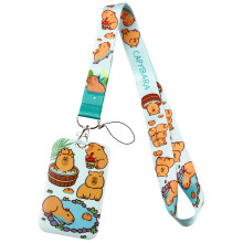 Capybara-Lanyard mit Schlüsselanhänger und Ausweishalter