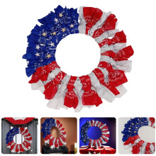 Guirlanda patriótica americana para porta de entrada, para uso interno e externo.