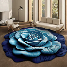 Tapis de sol 3D floral stéréo pour salon/chambre (1 pièce)