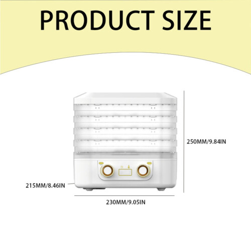 Food Dehydrator Electric 5-Tray Adjustable Thermostat 2