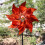 Funkelnde, reflektierende Windräder mit Stäben, 24 cm, Orange 1