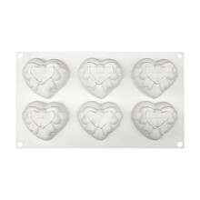 Moule à chocolat en silicone en forme de cœur pour la Saint-Valentin (1 pièce)