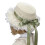Cappello francese con bordo in pizzo e fiocco, regolabile 1