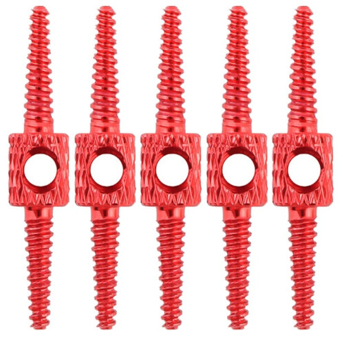 5Pcs Bicycle Cable Connector Kit: Brake, Shift, Hydraulic Hose Routing Tools Red