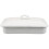 Enamel roasting pan with lid white rectangular 13x9 inch 1