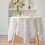 Nappe carrée rustique brodée en polyester 45 x 45 cm 1