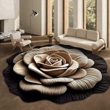 Tapis de sol 3D floral stéréo pour salon/chambre (1 pièce)