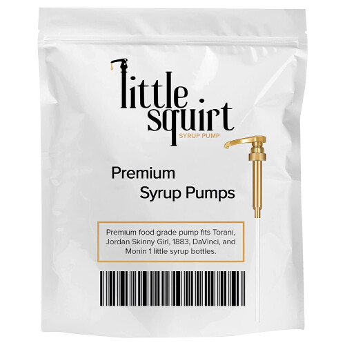 Gold Torani Syrup Pump for 750ml Bottles 6-Pack 1