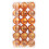 Glitter Christmas Tree Baubles Orange 36PCS 3CM 2