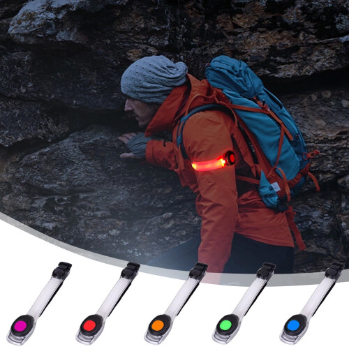 LED Running Armband High-Visibility Flashing Blue