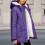 Veste softshell coupe-vent à capuche doublée polaire violette 1
