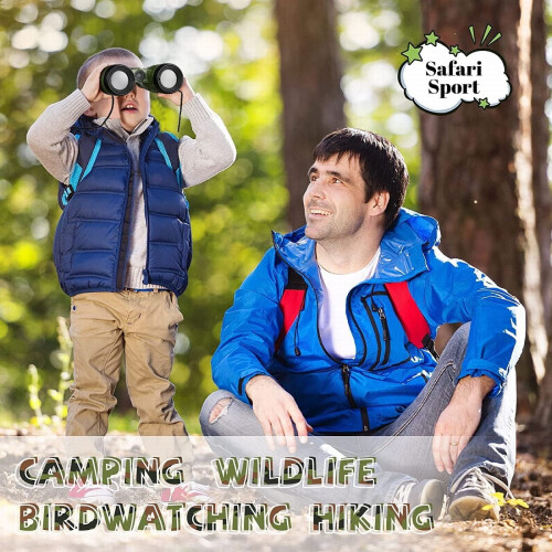 Kids Binoculars 4X Compact High-Resolution Outdoor Toy for 2