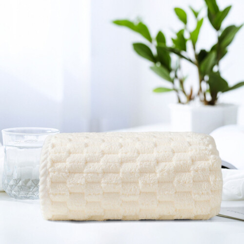 Prosop de baie din microfibră albastră, absorbant, moale, cu uscare rapidă
