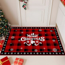 Tapis de bain de Noël extra épais, doux, absorbant et antidérapant