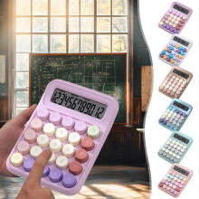 Gyerekeknek való mini asztali számológép 6x4,3 hüvelykes 12 számjegyű LCD kijelzővel