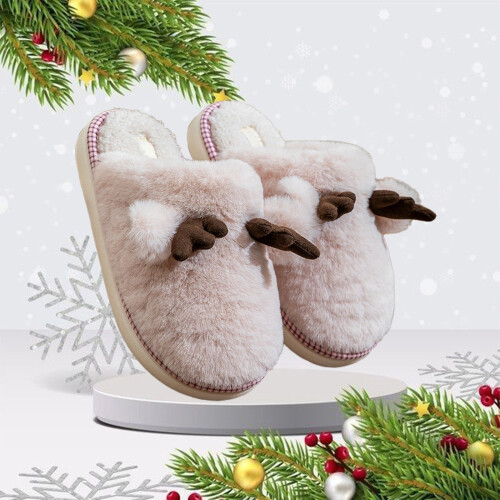 Pantoufles d'hiver confortables unisexes avec semelle, 1 paire 2
