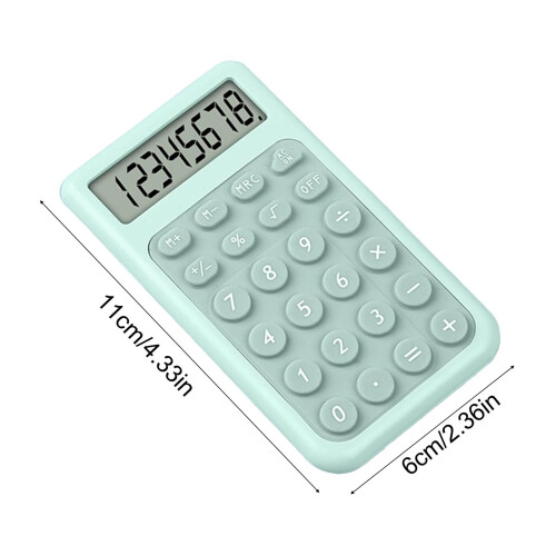 Mini Solar 4-Function Calculator for School and Office 2