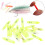 Sonagli da pesca 3mm16mm Giallo Verde 20 pezzi 8