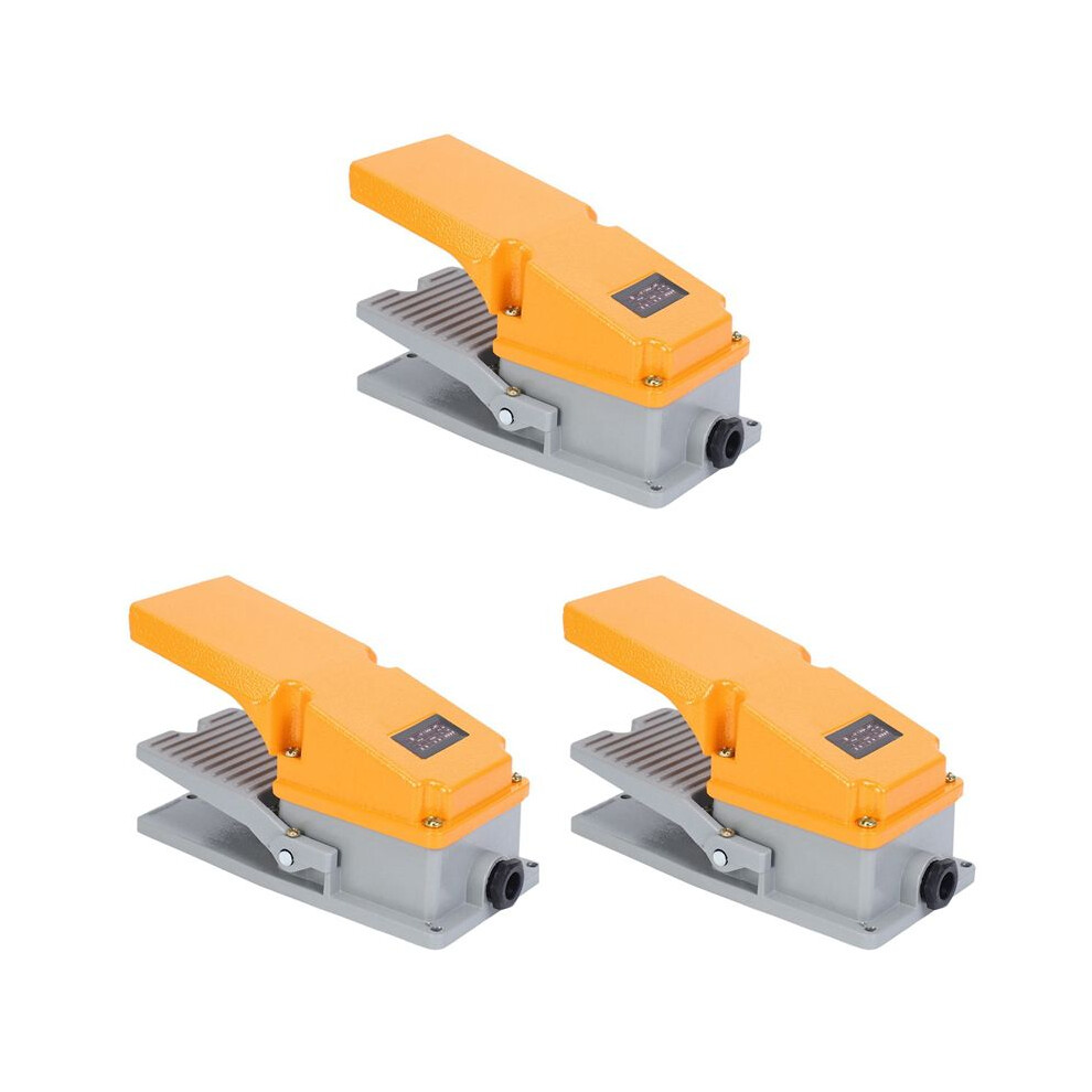 3X Lt4 Foot Aluminium Case Treadle Pedal For Machine Tool Control Silver Contact 4711164525877