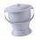 Bedbag Chamber Pot Night Urinal -sakeutettu harmaa 1