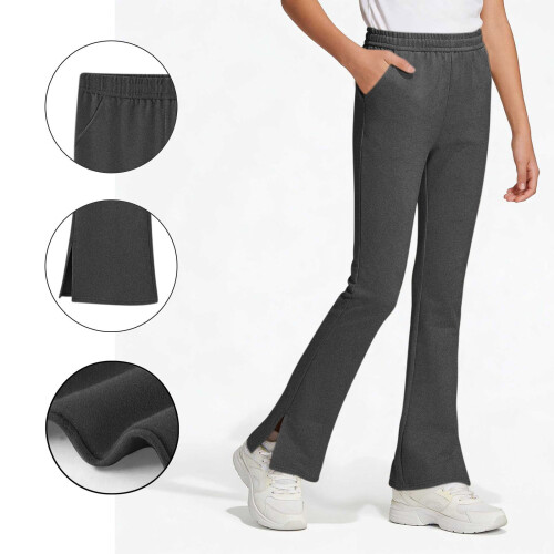 Bríste Ióga Bootcut le Pócaí do Chailíní Déagóirí 2
