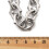 Collier ovale à pointes en acier inoxydable, 47 cm (18,5 pouces) 5