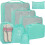 Set di organizer da viaggio blu da 8 pezzi 8