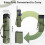 Fishing Rod Carrier Bag with Reel Organizer 5-Pole 5