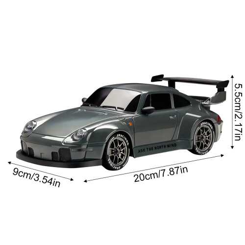 Carro de Drift RC 1: Escala 24, 4x4, com Luzes LED e Função Drift. 1