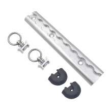 1set RV 19.7inch L Track Rail Kit with Single Stud Fittings for Enclosed Trailer Trucks Van