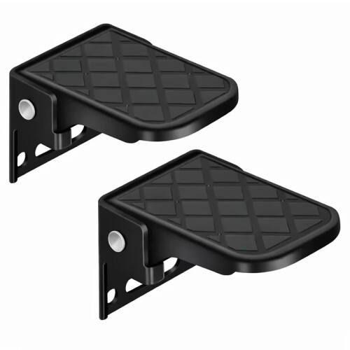 1 Pair Adjustable Folding Motorcycle Step with Anti-Slip Material for Motorcycle and Electric Bikes Modification