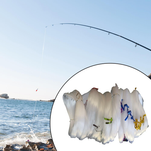 Διάφανη πετονιά ψαρέματος διαφανές νάιλον νήμα 1.0mm 10 τεμάχια 2
