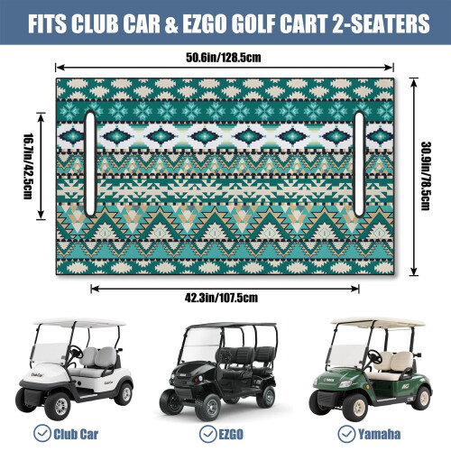 Capa para banco dianteiro de carrinho de golfe em microfibra, 130 x 79 cm (51 x 31 polegadas) 2