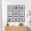 Black Square Picture Frames 12x12 Inch 9-Pack 6