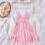 Camicia da notte da donna in pizzo e rete, rosa, taglia XL 2