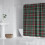Abstract Plaid Shower Curtain Waterproof Machine Washable 3