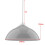 Industrial Pendant Light Black Metal Shade 1-Light 8