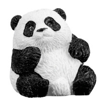 Houten hydroponische pandafiguurtje, decoratie (1 stuk)