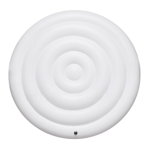Round Inflatable Hot Tub Cover 4.53 ft White Insulated 1