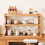 Wood Desk Organizer Shelf 3-Tier Brown 3