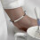 Silver Titanium Steel Engraved Adjustable Bracelet 4